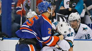 NHL: San Jose Sharks at Edmonton Oilers