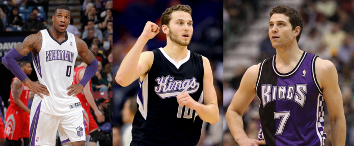 From left to right: Thomas Robinson, Nik Stauskas, Jimmer Fredette